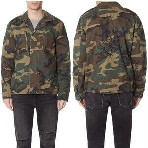 Alpha Industries F-2 French Field Deco Woodland Camo Jacket Coat